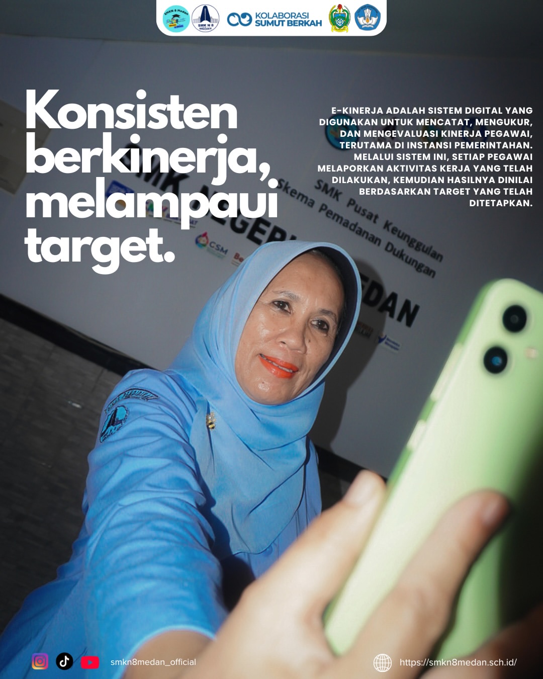 🏆 APRESIASI CAPAIAN E-KINERJA TERBAIK 🏆Selamat kepada ibu Dra. Kaniah, M.M., Guru Desain dan P (1)