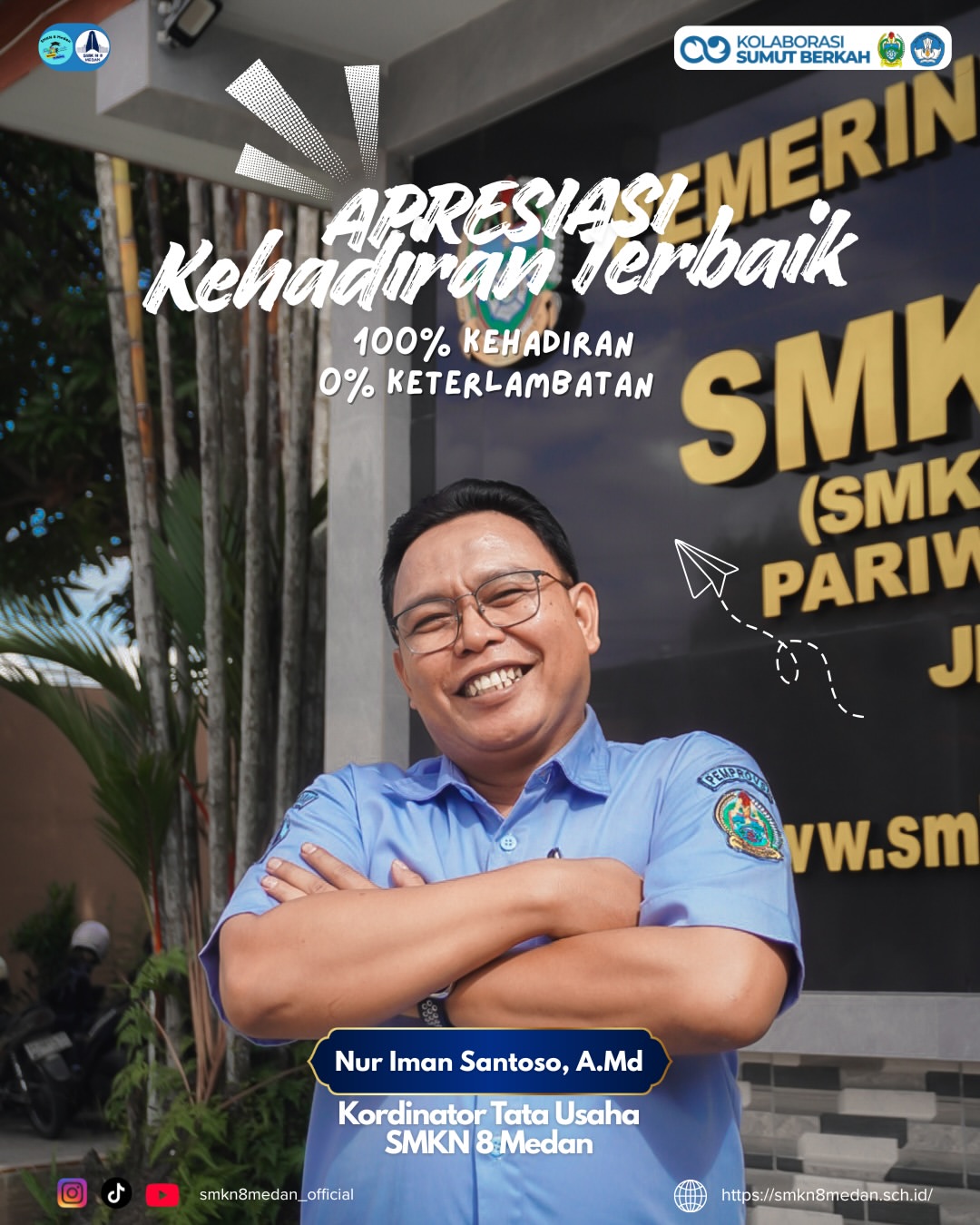 Apresiasi Kehadiran Terbaik SMK Negeri 8 Medan