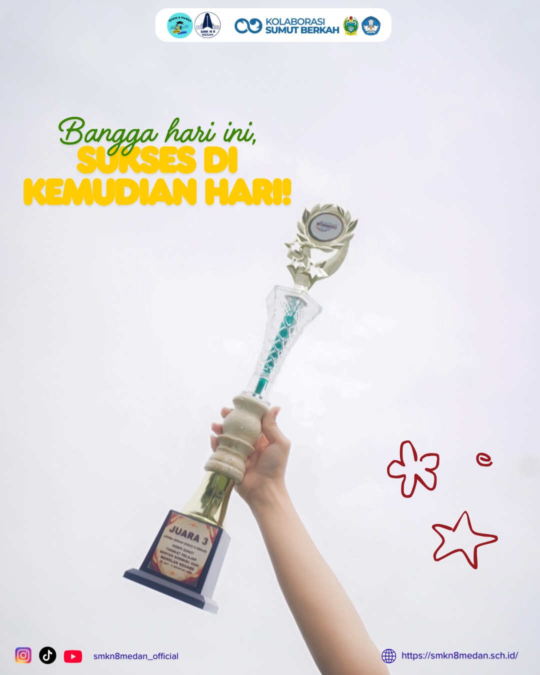 SMK Negeri 8 Medan meraih Juara 3 Lomba Senam Disco & Kreasi