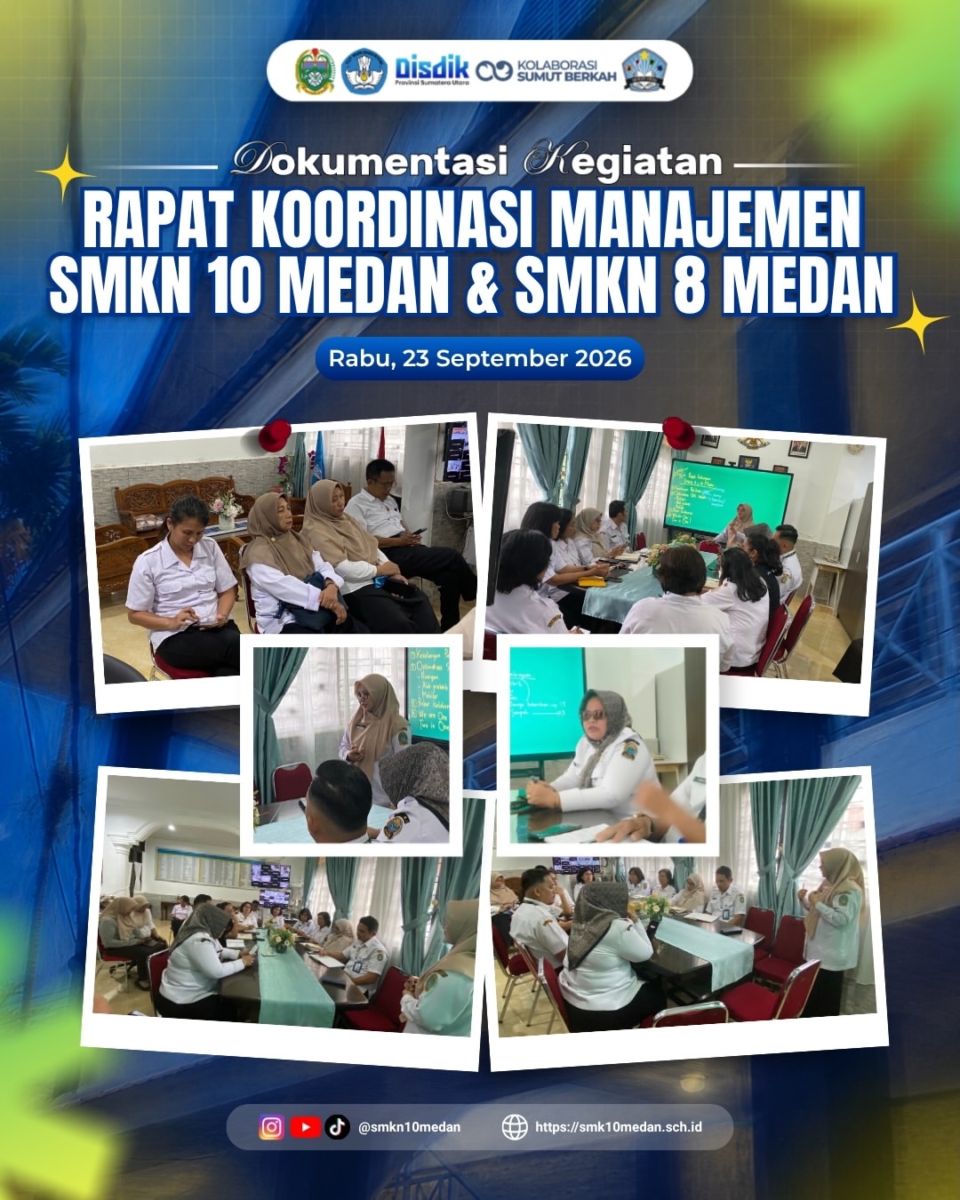 Rapat Koordinasi Manajemen SMK Negeri 10 dan SMK Negeri 8 Medan