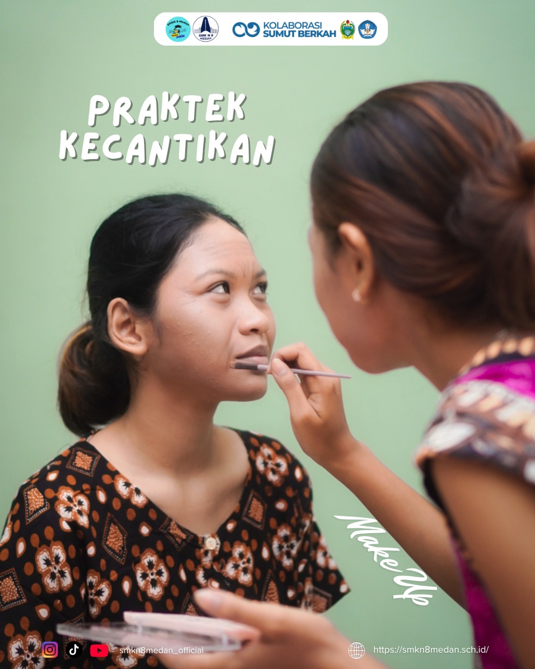 Proses pembelajaran di jurusan Tata Kecantikan SMK Negeri 8 Medan
